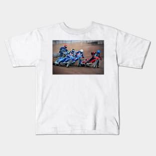 Reading Racers Speedway Motorcycle Action Kids T-Shirt